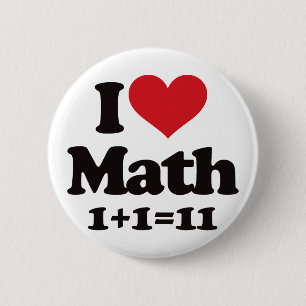 I Liebe-Mathe! Button