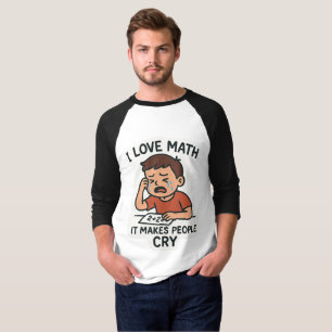 I Liebe Mathe - Funny Cartoon Sticker T-Shirt