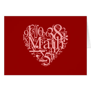 I Liebe-Mathe-Karte