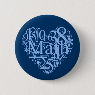 I Liebe-Mathe-Knopf Button