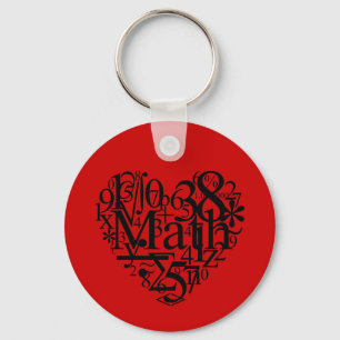 I Liebe-Mathe-Schlüsselanhänger Schlüsselanhänger