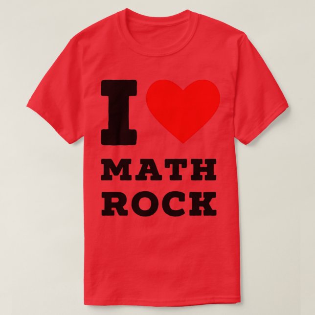 i Liebe-Mathematik T-Shirt (Design vorne)
