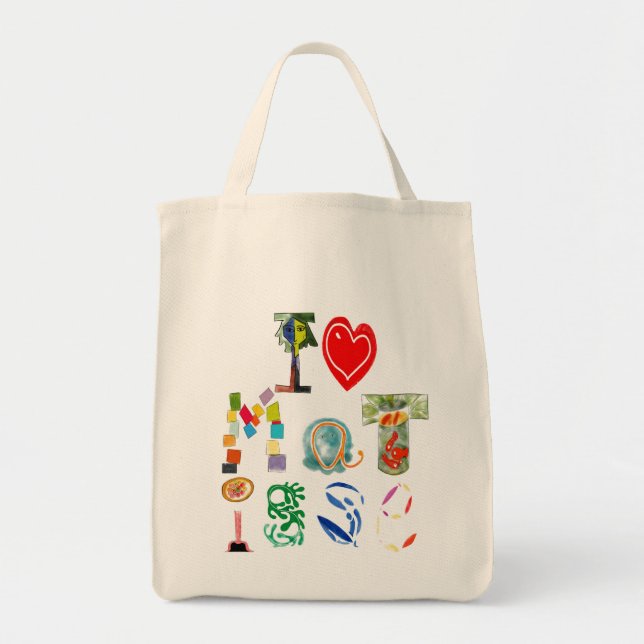 I Liebe Matisse Taschen-Tasche Tragetasche (Vorne)