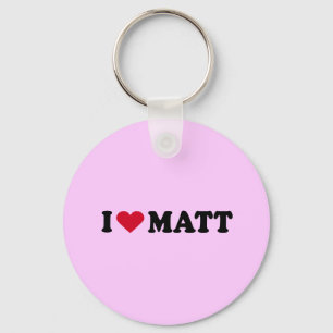 I LIEBE MATT SCHLÜSSELANHÄNGER