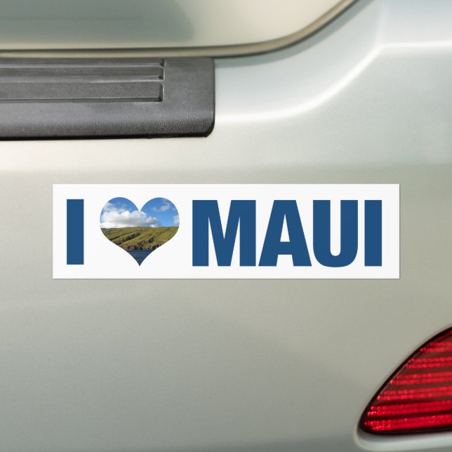 I Liebe Maui Hawaii Niedlich Hawaii Autoaufkleber (Auf Auto)
