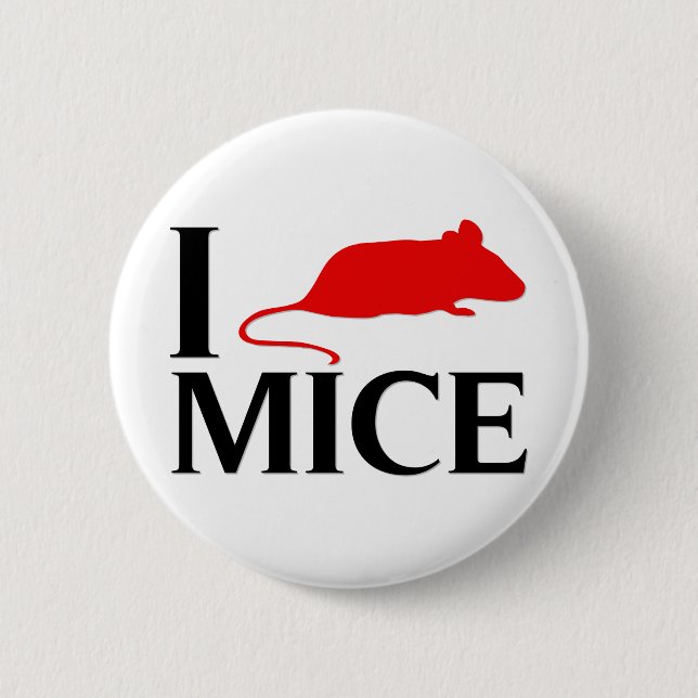 I Liebe-Mäuse Button (Vorderseite)
