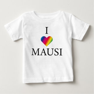 I LIEBE MAUSI RAINBOW HERZ BABY T-SHIRT