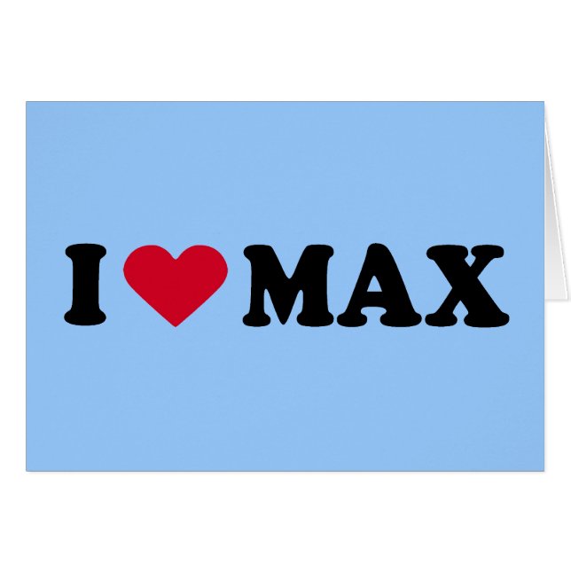 I LIEBE MAX (Vorderseite (Horizontal))