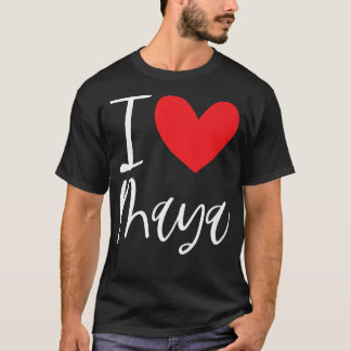 I Liebe Maya Name Personalisiert Girl Beste Freund T-Shirt
