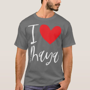 I Liebe Maya Name Personalisiert Girl BESTE FREUND T-Shirt