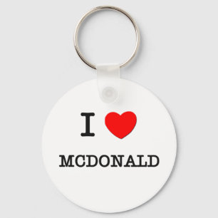 I Liebe Mcdonald Schlüsselanhänger