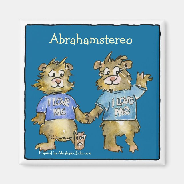 I Liebe Me Cartoon Hamsters Niedlich Magnet (Vorne)