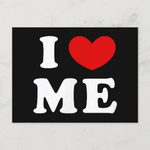 I LIEBE ME FEIERTAGSPOSTKARTE