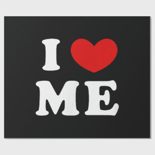 I LIEBE ME GESCHENKPAPIER