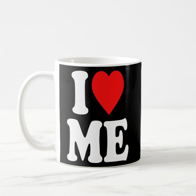 I Liebe Me Hoodie Y2k I Heart Me 2 Kaffeetasse (Links)