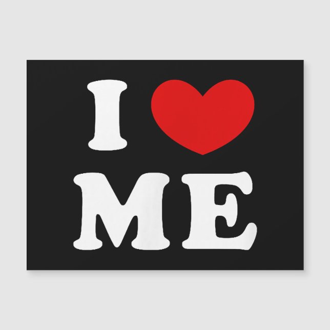 I LIEBE ME MAGNETKARTE (Vorderseite)