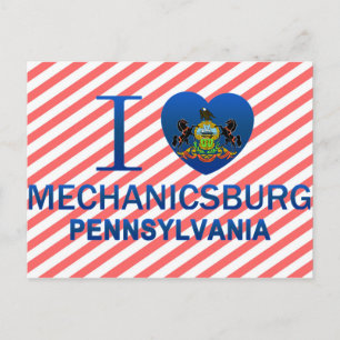 I Liebe Mechanicsburg, PA Postkarte
