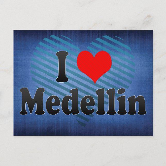 I Liebe Medellin, Kolumbien Postkarte (Vorderseite)