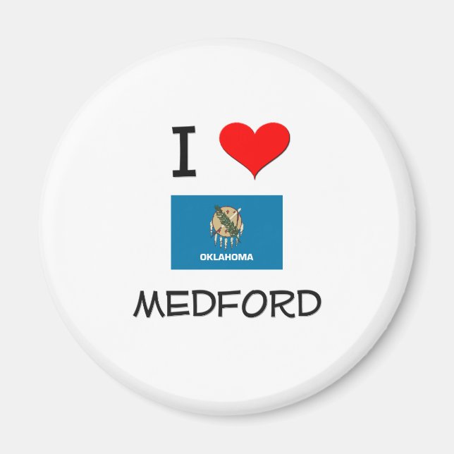 I Liebe Medford Oklahoma Magnet (Vorne)