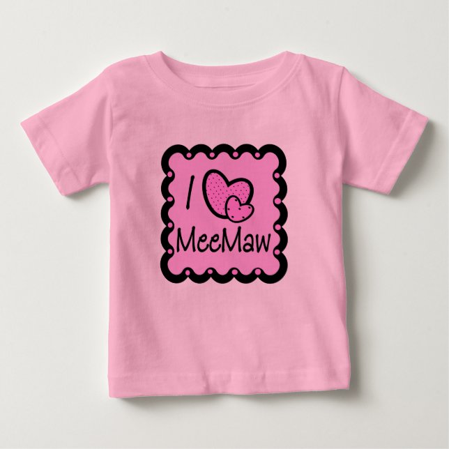 I Liebe MeeMaw niedlicher T - Shirt (Vorderseite)