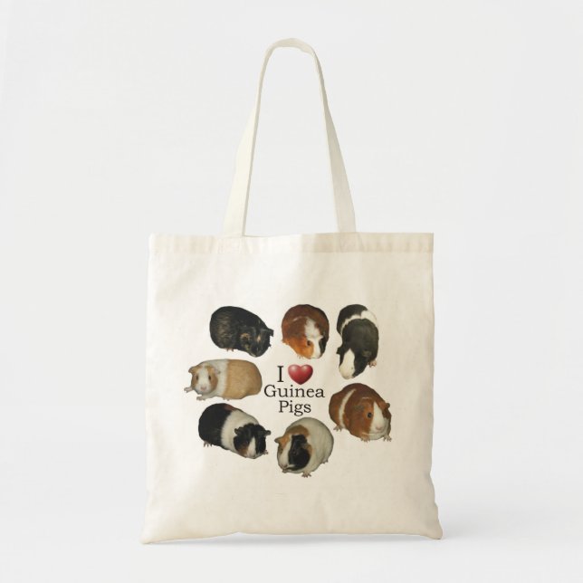 I Liebe-Meerschweinchen-Taschen-Tasche Tragetasche (Vorne)