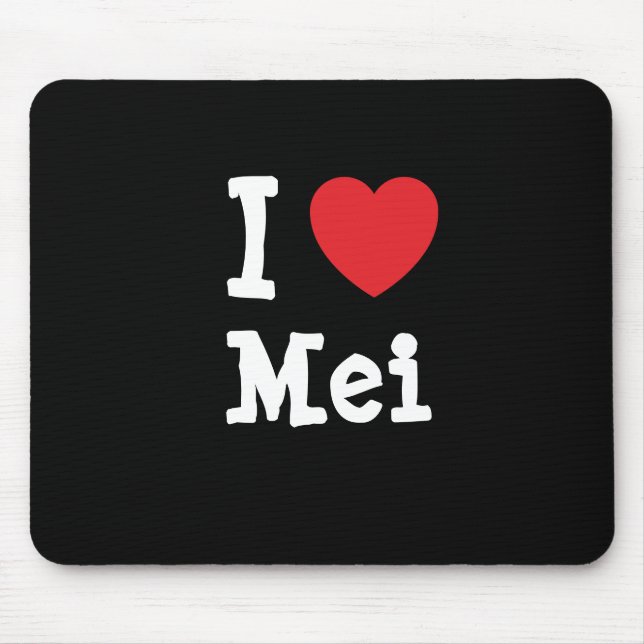 I Liebe Mei Herzstück T - Shirt Mousepad (Vorne)