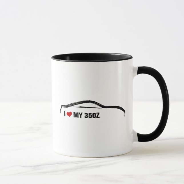 I Liebe mein 350Z Tasse (Rechts)