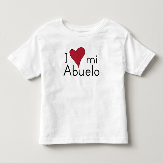 I Liebe mein Abuelo Kleinkind T-shirt (Vorderseite)