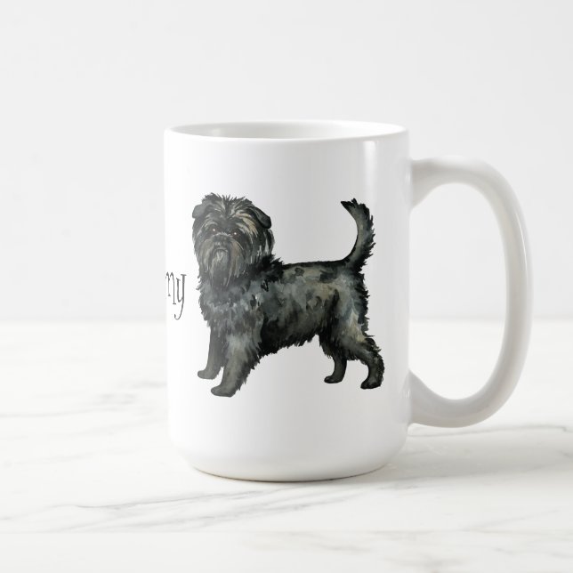 I Liebe mein Affenpinscher Kaffeetasse (Rechts)