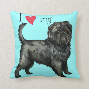 I Liebe mein Affenpinscher Kissen
