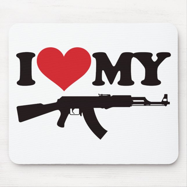 I Liebe mein AK47 Mousepad (Vorne)