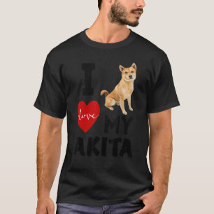 I LIEBE MEIN AKITA Hund Tierfütterung Lover Kid Va T-Shirt