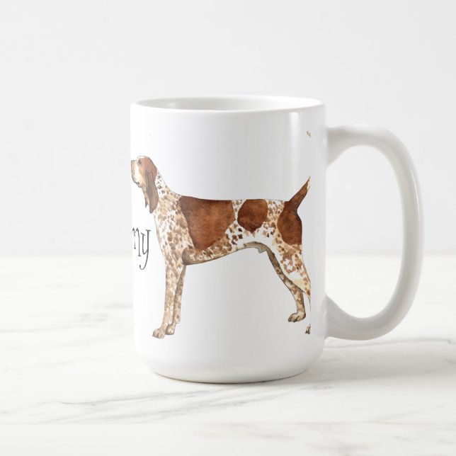 I Liebe mein amerikanisches EnglischCoonhound Kaffeetasse (Rechts)