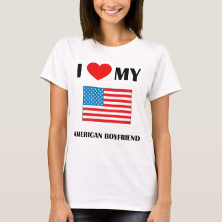 I Liebe mein amerikanisches Freund-Damen-Baby - T-Shirt