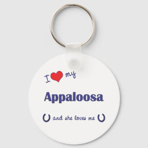 I Liebe mein Appaloosa (weibliches Pferd) Schlüsselanhänger