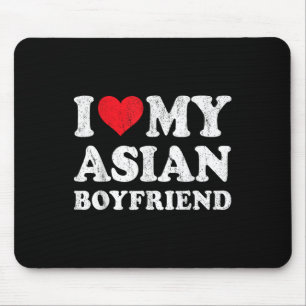 I Liebe Mein Asienfreund Funny Freundin Valenti Mousepad