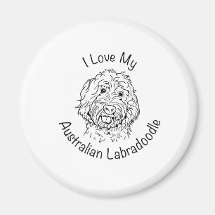I Liebe mein australisches Labradoodle Magnet