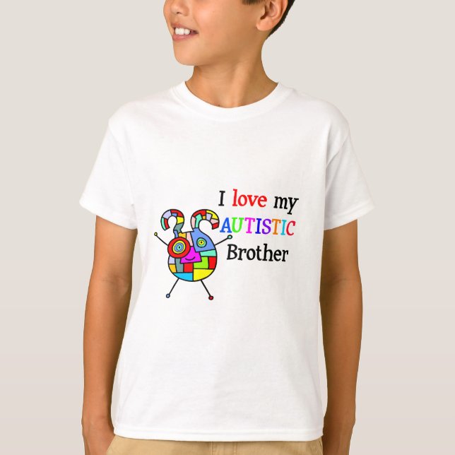 I Liebe mein autistischer Bruder T-Shirt (Vorderseite)