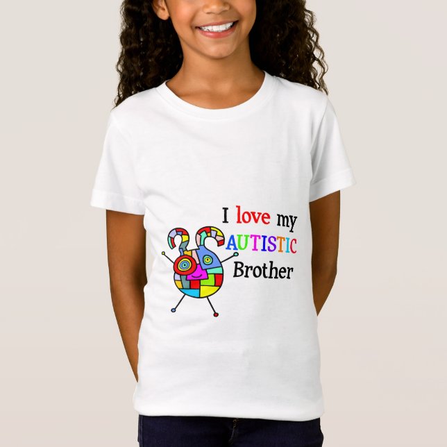 I Liebe mein autistischer Bruder T-Shirt (Vorderseite)