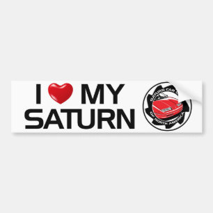 I Liebe mein Autoaufkleber Saturns SCCNA