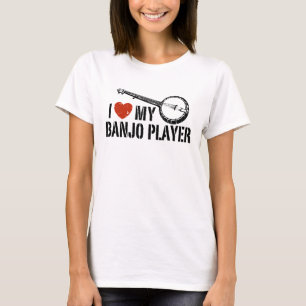 I Liebe Mein Banjo Player T-Shirt