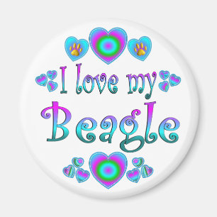 I Liebe mein Beagle Magnet