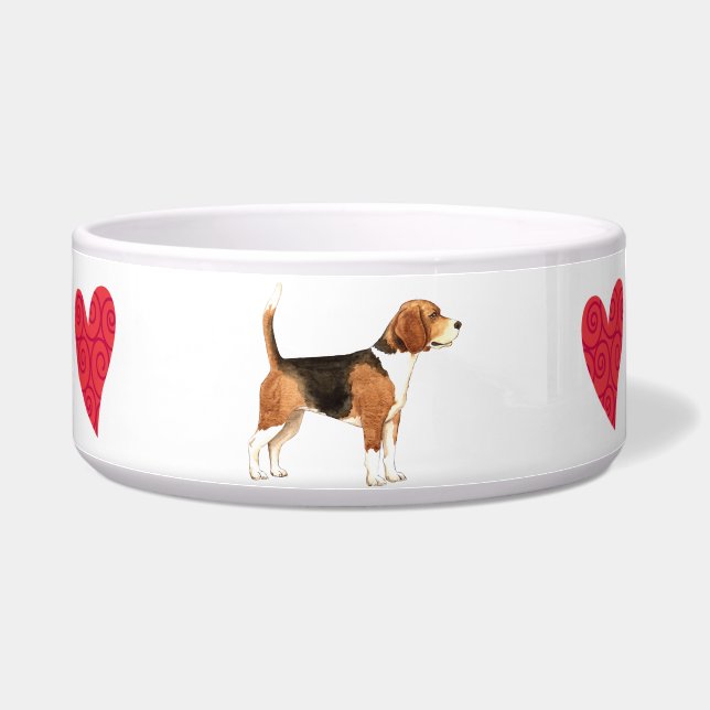 I Liebe mein Beagle Napf (Rechts)
