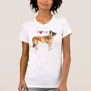 I Liebe mein belgischer Malinois T-Shirt