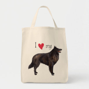 I Liebe mein belgischer Schäferhund Tragetasche