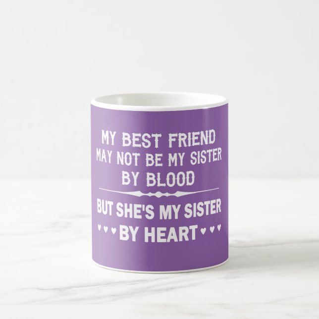 I LIEBE MEIN BESTER FREUND - MEINE SCHWESTER KAFFEETASSE (Mittel)