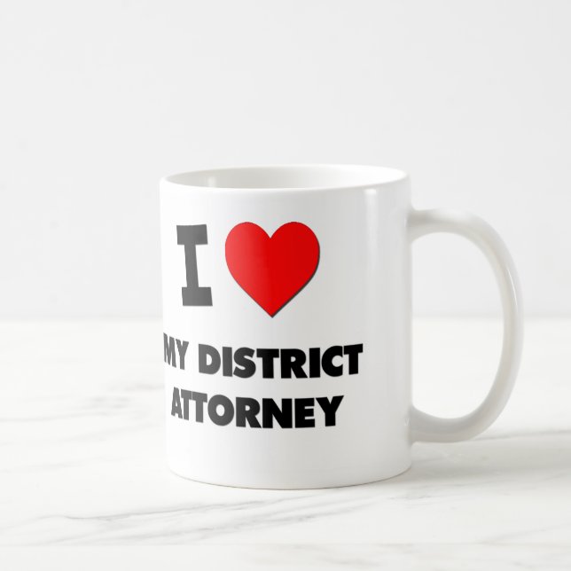 I Liebe mein Bezirksstaatsanwalt Kaffeetasse (Rechts)