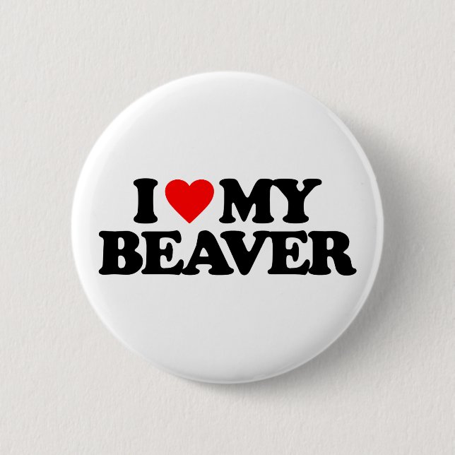 I LIEBE MEIN BIBER BUTTON (Vorderseite)