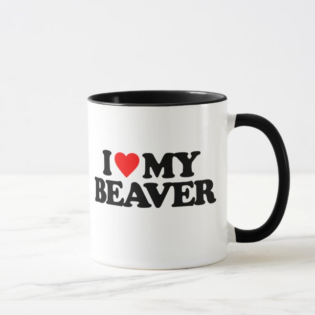 I LIEBE MEIN BIBER TASSE (Rechts)