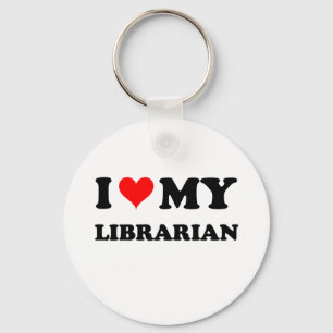 I Liebe mein Bibliothekar Schlüsselanhänger